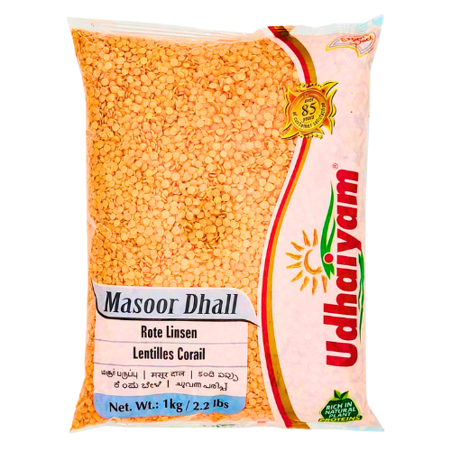 Udhaiyam Red Lentils / Masoor Split (1kg)