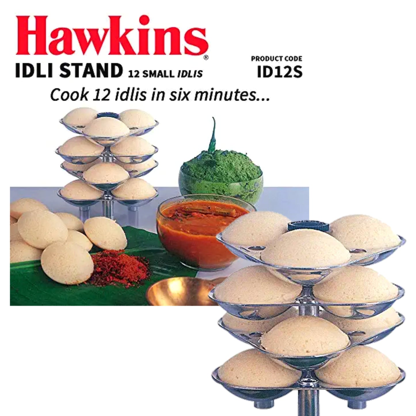 Hawkins Idli Stand (4 plates)