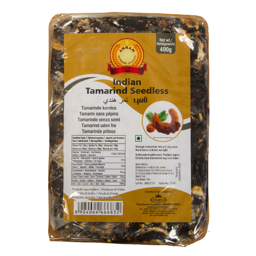 Annam Tamarind Whole / Seedless Tamarind (400g)