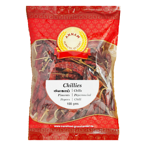 Annam Dried Red Chillies Long (100g)