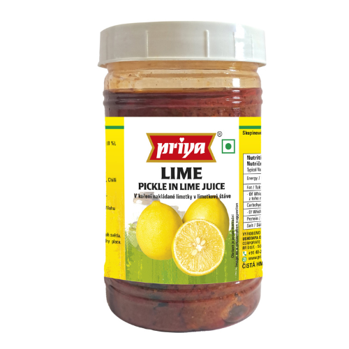 Priya Lime Pickle Without Garlic - PET JAR (300g)