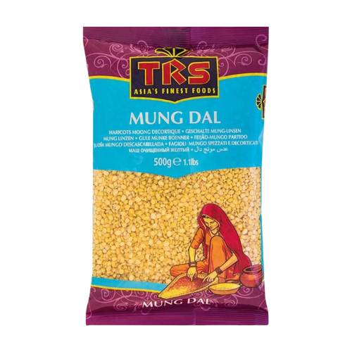 TRS Moong Dal Split Without Skin / Mung Dal Washed (500g)