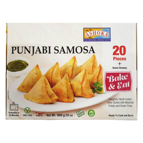 Ashoka Punjabi Samosa With Chutney / Paňdžábské samosy s čatní omáčkou (1Kg) - Mražený produkt!!