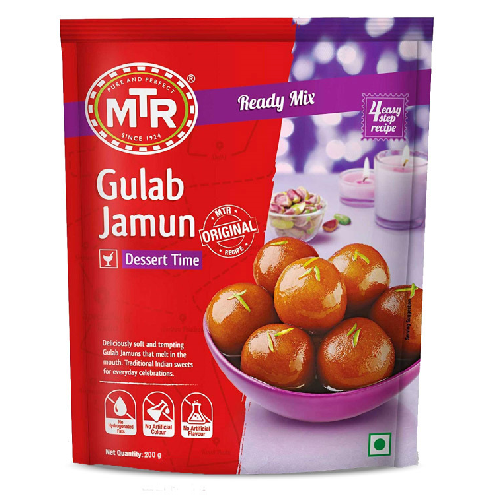 MTR Instantní Gulab Jamun Mix - slack kuličky v syrupu (200g)