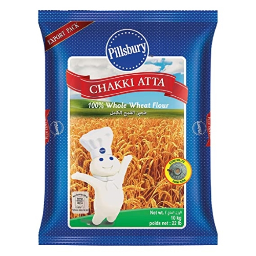 Pillsbury Chakki Atta / Whole Wheat Flour (10kg) - Export Pack !!