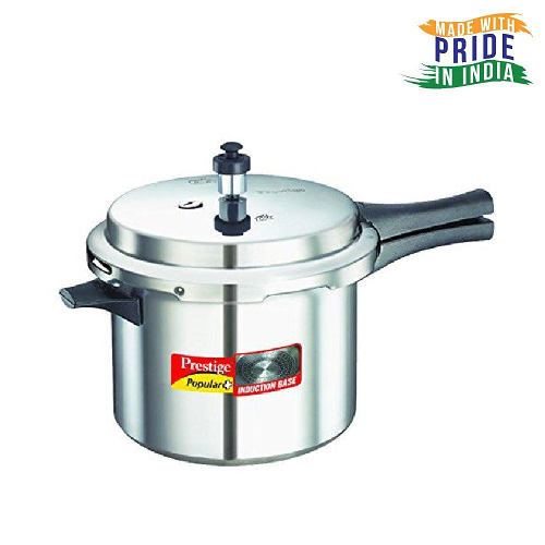 Prestige Popular Plus Pressure Cooker With Induction (5 Liters)