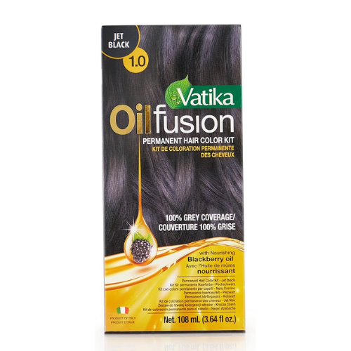 Dabur Vatika Permanent Hair Colour - Jet Black (108ml)