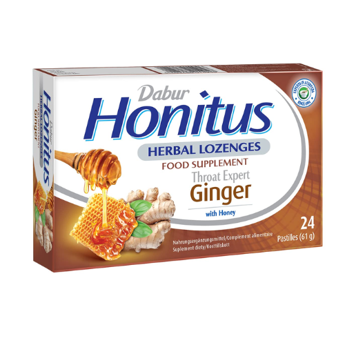Dabur Honitus Herbal Ginger Lozenges (24 Lozenges) (1pc)