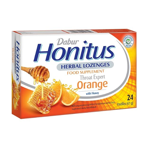 Dabur Honitus Herbal Orange Lozenges (24 Lozenges) (1pc)