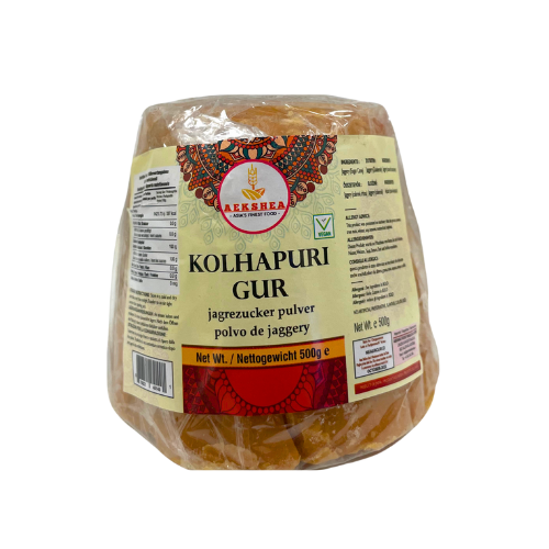 Aekshea Kolhapuri Jaggery - Kolhapurský třtinový cukr (500 g)